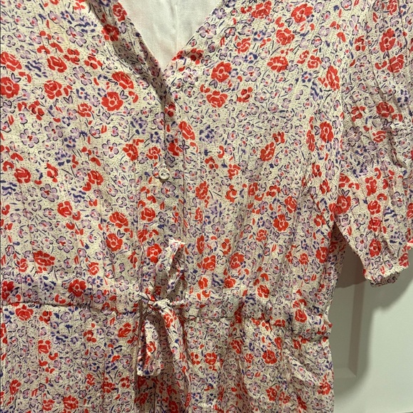 Minimum Pink Floral Maxi Dress with Tie Waist - Picture 4 of 7